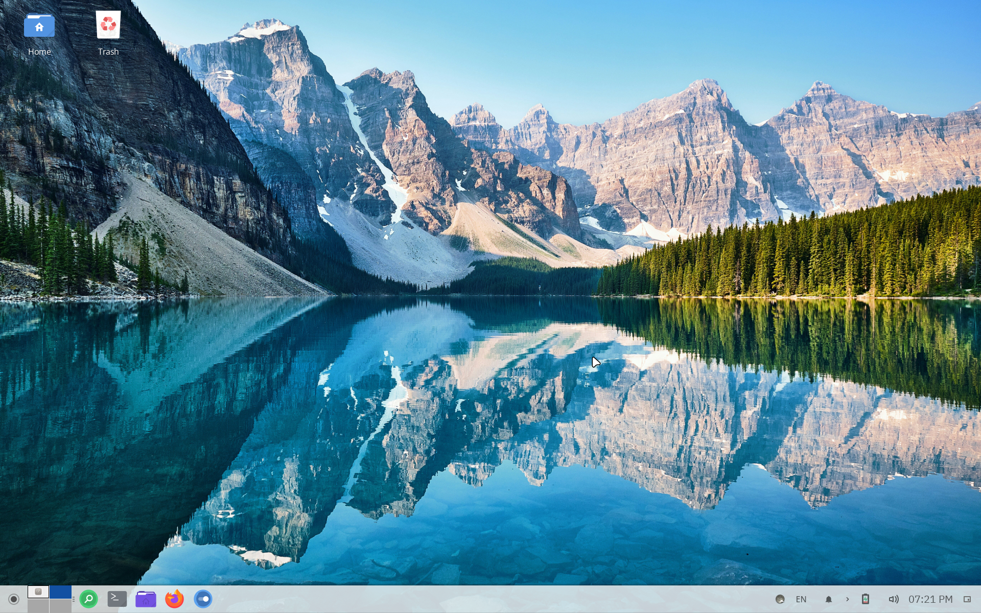 rlxos desktop screenshot